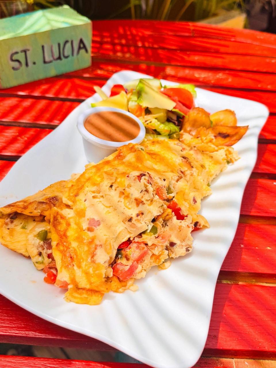 Seafood Omelette